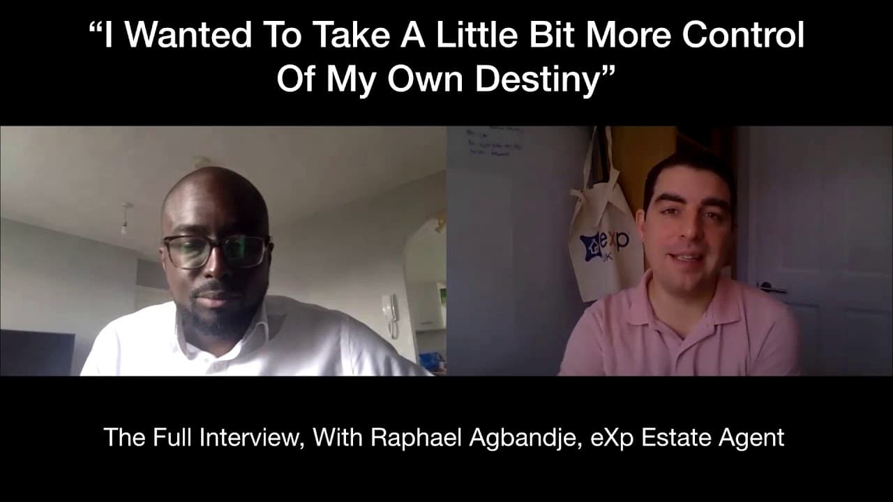 Interview with Raphael Agbandje on building his estate agency business with eXp UK